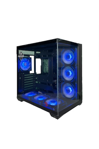 Zoko Emperor Siyah 7x12cm Argb Fanlı Atx Gaming Akvaryum Kasa