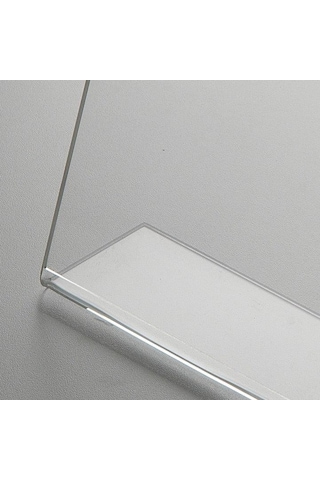 A4 L-tipi Yatay 30x21cm Şeffaf Pleksi Föylük Menü Fiyatlık Broşür Etiket Fotoğraflık Albüm Stand Sehpa