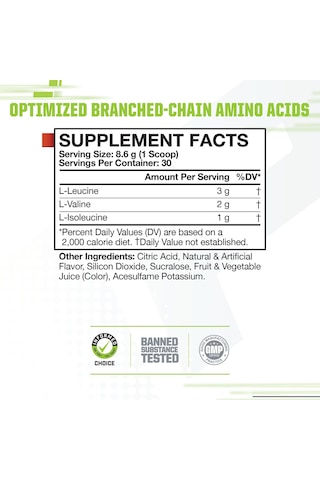 Musclepharm Mp Essentials Bcaa 30 Servis 258 G