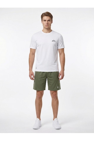 Orendahill Erkek Spor Şort Hızlı Kuruyan Esnek Regular Fit Trim Biyeli Activewear Haki