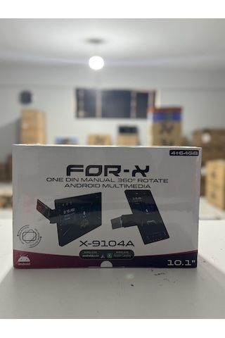 For-x X-9104a 4/64 Android Oto Teyp 10.1 Döner Ekran 10.1"