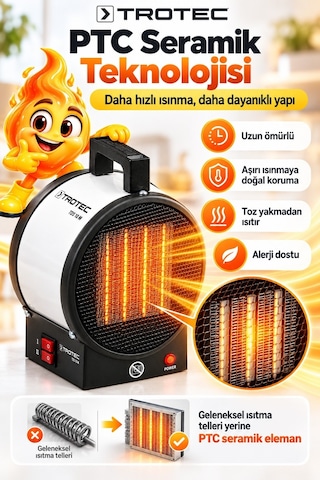 Trotec TDS 10 M Seramik Isıtıcı