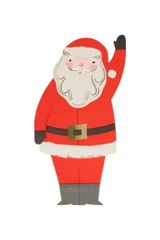 Meri Meri - Jolly Christmas Santa Napkins - Noel Baba Peçeteler 16'lı