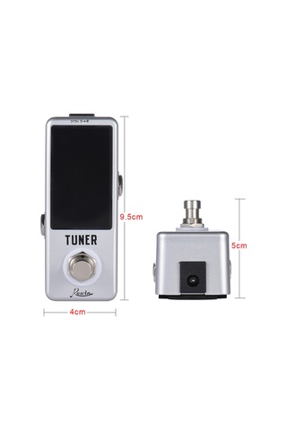 Geeksen Mini Kromatik Tuner Pedal Etkisi Led Ekranlı Gitar Bas İçin Gerçek Bypass