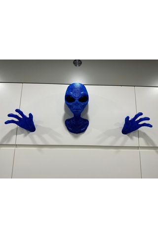 Alien Uzaylı Duvar Dekorasyonu Veya Kulaklık Standı Parlak M.