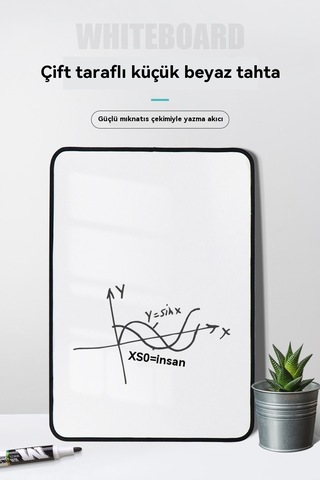 Çocuklara Yazmayı Ve Karalamayı Öğretmek İçin Çift Taraflı Manyetik Not Defteri Pembe