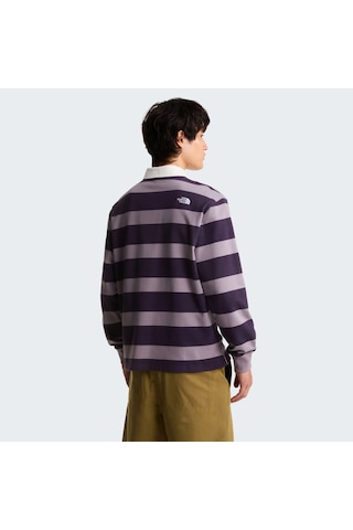 The North Face U Rugby Polo Sweatshırt Unisex Tişört Nf0a8gawjzu1 Gri