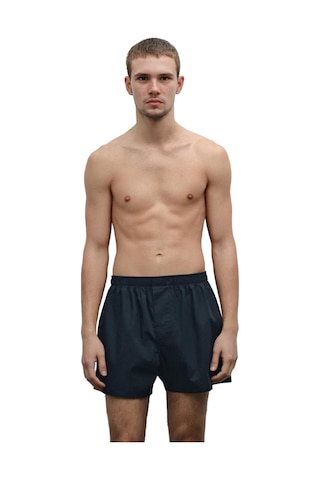 Yohannes Club Erkek Pamuklu Poplin Boxer, Üçlü Paket, Siyah-lacivert-mavi, % 100 Pamuklu Poplin Kumaş Siyah - Lacivert - Mavi