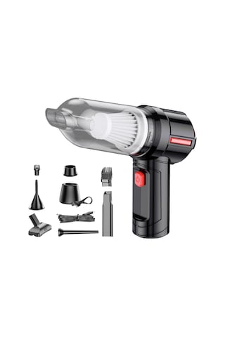 Gajeena Kablosuz Araç Şarjlı Güçlü Emişli Çok Amaçlı Hava Üflemeli Taşınabilir Vakum