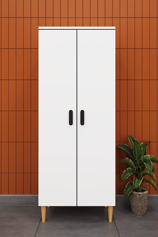 Modern 2 Kapaklı Çok Amaçlı Mutfak Banyo Dolabı %100 Mdf Erzak Kiler Dolabı Fd02 Beyaz