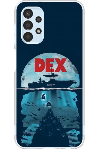 Samsung Galaxy A13 Uyumlu Şeffaf Kılıf Dexter Tasarımlı