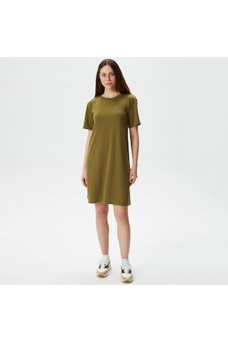 Nautica Kadın Yeşil Relaxed Fit Kısa Kollu Elbise Düz 45d412t Yeşil