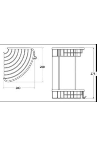 Geseus Pirinç Banyo Köşelik Şampuanlık Duş Rafı Ömür Boyu Paslanm Çok Renkli