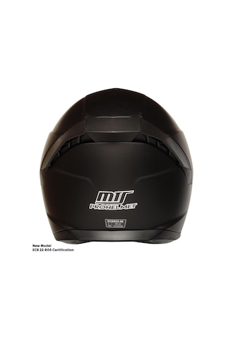 Mt Helmets Ece 22.R06 Sertifikalı Güneş Vizörlü Fiber Full Face Motor Kaskı Yeni Sezon Mat Siyah