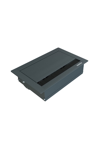 Metalline® Revo-line Dönmeli Masaüstü Priz Kutusu Usb - Antrasit
