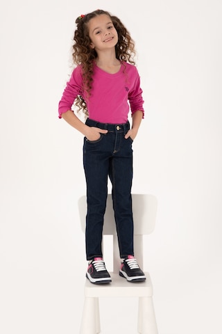 U.s. Polo Assn. Kız Çocuk Koyu Mavi Pantolon Jean 50317873-dn0023 Dark Blue