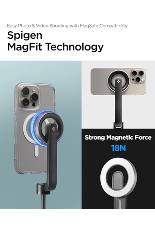Lexroo Kablosuz Bluetooth Selfie Çubuğu Magsafe İle Uyumlu Uzaktan Kumandalı Tripod - Amp07659