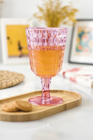 Allegra Mürdüm Kadeh Bardak - 450 Ml Tekli Akrilik Malzeme - Cam Değildir Kırılmaya Dayanıklı Mürdüm