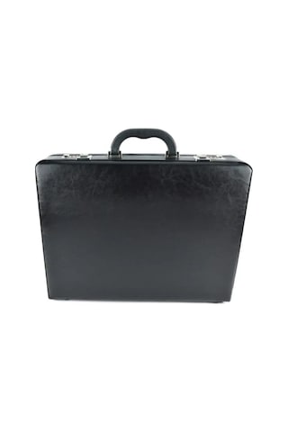 Case Club 10 Cm Bond Körüklü Evrak Çantası Şifreli Organizer İç Bölüm Siyah