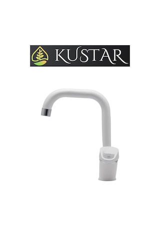 Kustar Oviedo Mix Aç Kapa Kısa Banyo Lavabo Bataryası Beyaz