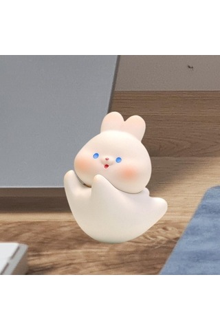 Novahub Suntek Reçine Bebek Oyuncak, Dekompresyon Hayvan Şekli, Beyaz