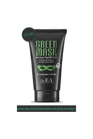 Dr.Ea Soyulabilir  Akne Önleyici Yeşil Maske 75 ML