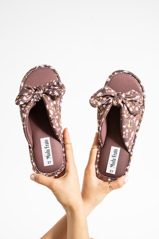 Modafrato Frezya Kadın Terlik Dış Mekan Ve Ev Terliği Havuz Plaj Terliği Kahve Kahverengi