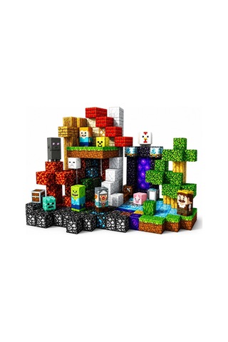 Minecraft Manyetik Orman Temalı Blok Oyuncak - 300 Parça