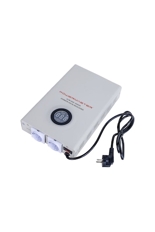 Powermaster Slım-2000 Otomatik 1200 Watt 2000va Voltaj Regülatörü