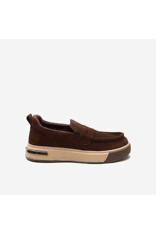 Kahve Süet Sneaker Erkek Ka-alfa8204 John May Alfa Kahverengi