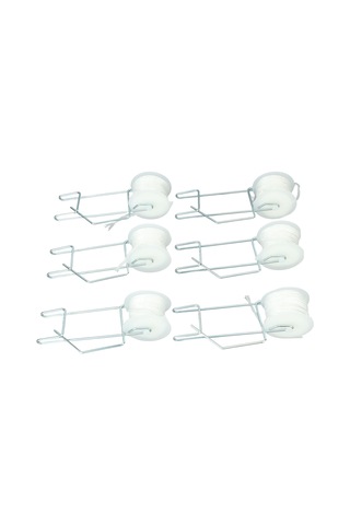 Ximistore9 6 Adet Galvanizli Çelik Domates Destek Kancaları - 15m Pp Teli İle Seracılık Bahçe Bitki Tutanak Seti