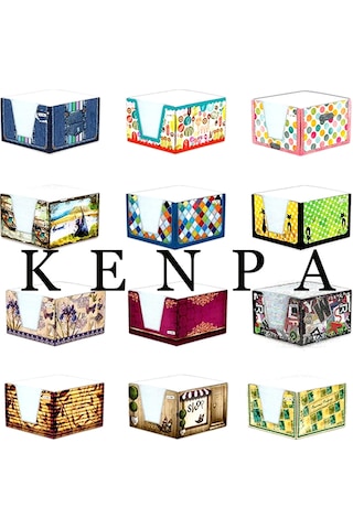 Küp Blok Karton Kutulu 8X8 Cm Beyaz