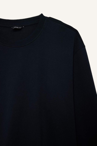 Defacto Boxy Fıt Bisiklet Yaka Pike Sweatshirt H1001ax26spnv64 Lacivert-nv64