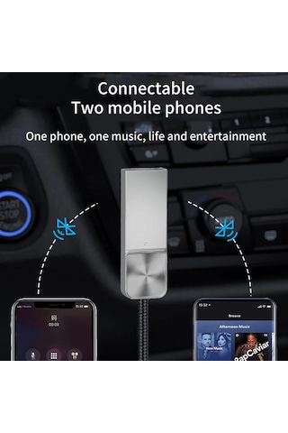 Mt06 Mikrofonlu Araç Bluetooth 5.1 Kiti Herhangi Bir Kulaklık Aux