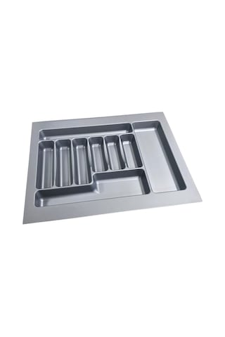 2 Adet Çekmece İçi Kaşıklık 62 X 49 Cm Gri Mutfak Çekmece Düzenleyici