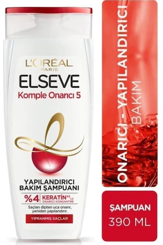Elseve Komple Onarıcı 5 Yapılandırıcı Bakım Şampuanı 2 x 390 ML