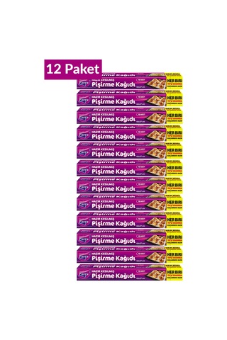 Hazır Kesilmiş Pişirme Kağıdı 10 Lu 42 X 37 Cm 12 Paket