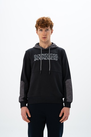 AR-MA Arma Erkek Regular Fit Kanguru Cepli Sweatshirt K26254926101 Siyah
