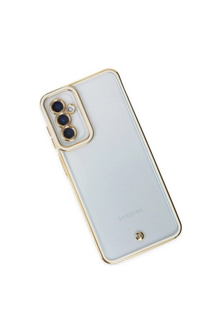 Samsung Galaxy M23 Kılıf Liva Lens Silikon - Beyaz Düz Renkli