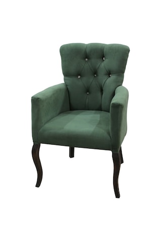 Bengimobilya Berjer Lükens Aslan Ayak Model Parlak Yeşil Baby Face Kumaş Kapit Yeşil