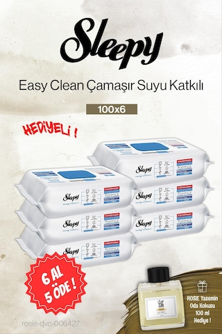 Sleepy 100'lü Çamaşır Suyu 6 Al 5 Öde, Rosie Yasemin Oda Kokusu Diğer