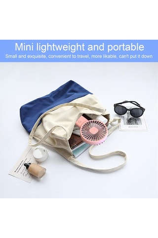 2 Adet Mini Fan,telefon Tutucu,portatif El Vantilatörü Pembe 9,3x19cm