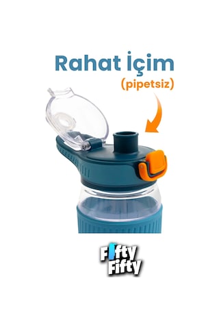 550 Ml Rahat İçim Pipetsiz Taşıma Kulplu Çocuk Su Matarası -vgn3001ml550 Yeşil