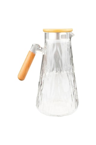 Bambum Buzul - Bambu Kapaklı Cam Sürahi