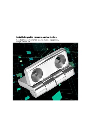 Vkemall 60x60mm Büyük Boy 304 Paslanmaz Çelik Perde Bileziği - Korozyona Dayanıklı, Kalın Çelik, Bot/kamp Arabası/uçak İçin