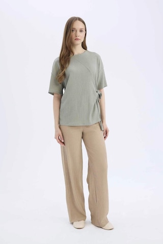 DeFacto Bürümcük Pantolon Wide Leg Geniş Bol Paça Esnek Belli C0200AX25SPBG773