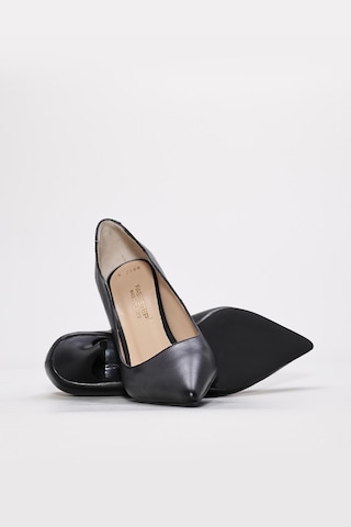 Hakiki Deri Kadın İnce Topuk Ayakkabı 215za2588 Siyah