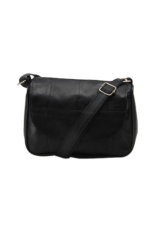 Çanta Sepetim Küçük Boy Parça Deri Bayan Çanta Pd123-Siyah