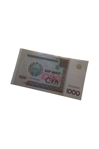 Özbekistan 1000 Som Eski Koleksiyon Yabancı Kağıt Para Eski Para Antika Para