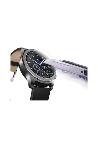 Samsung Uyumlu Gear S3 Frontier Ekran Koruyucu Şeffaf Nano Cam 2 Adet